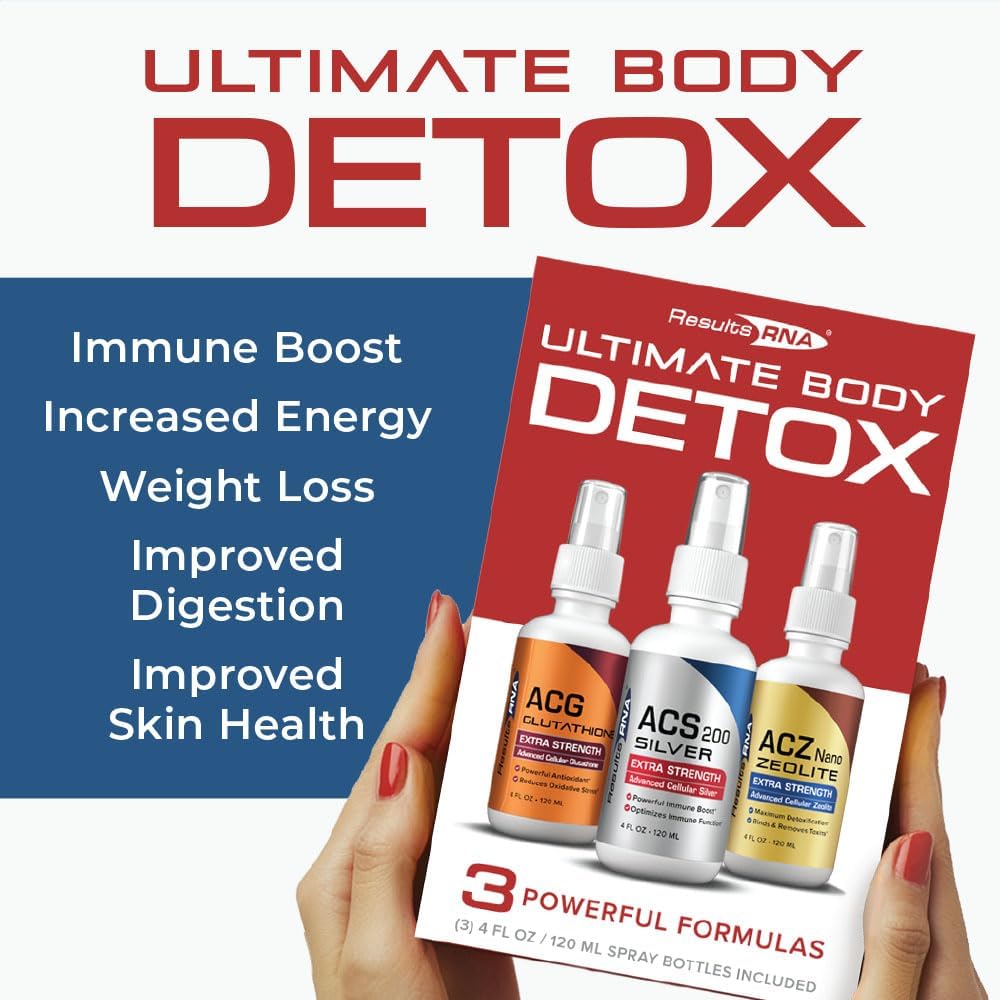 Results RNA – Ultimate Body Detox Extra Strength System – ACS 200 Silver/ACZ Nano Zeolite/ACG Glutathione are Clinically (2 oz) - Image 4