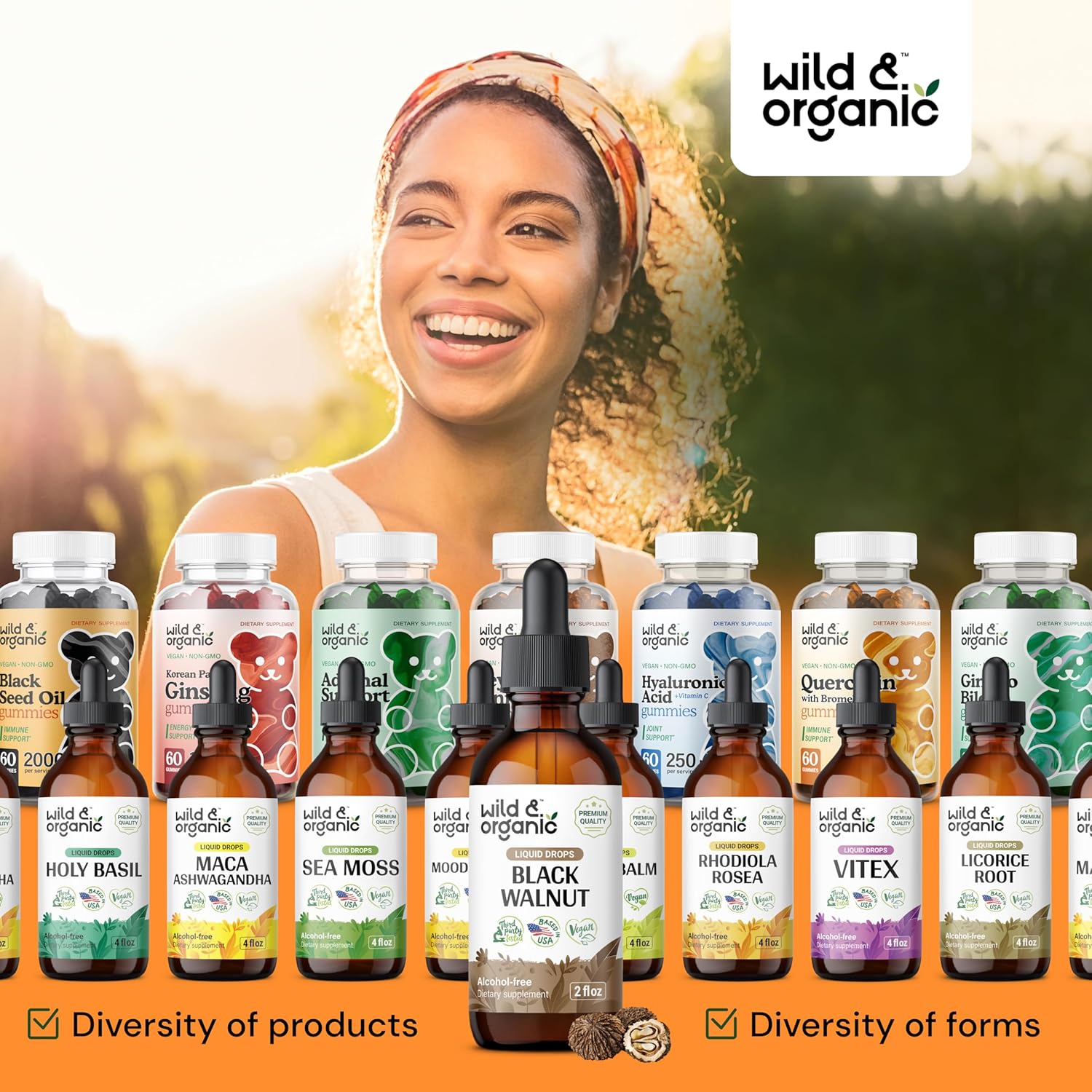 Wild & Organic Black Walnut Tincture - Cleanse Detox with Black Walnut Hull Extract - Herbal Supplement for Gut Detox Cleanse and Digestive Well-Being - Vegan, Sugar & Alcohol-Free - 2 fl oz - Image 8