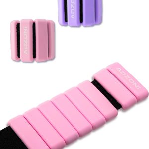 Wrist & Ankle Weights for Women, Wearable Strong Arm & Leg Weights Set of 2(1Lb Each), Adjustable Ankle Weights for Walking, Yoga, Pilates, Dance, Barre,Gym