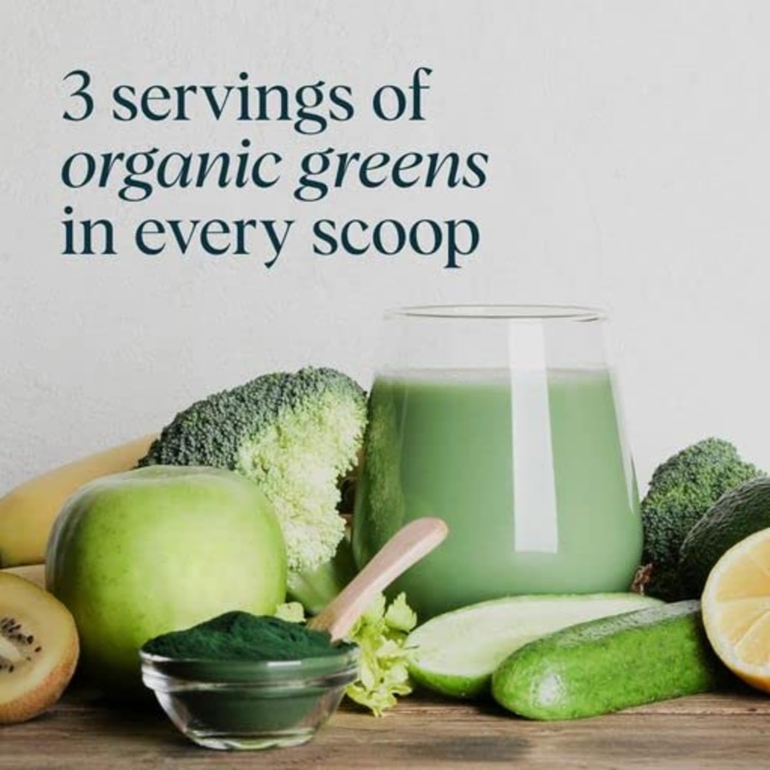 Ora Organic Greens Powder & Protein Power Bundle: 20+ Superfood Greens Blend - Citrus Flavor, 30 Servings + 21g Plant Based Protein Powder, Vanilla Flavor, 20 Servings - Image 6