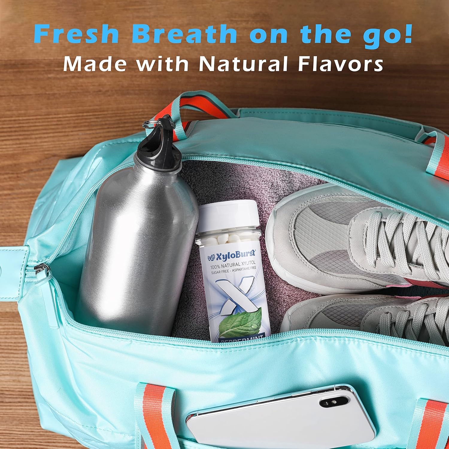 XyloBurst - Xylitol Mints | Sugar Free Breath Mints for Oral Health | Gluten Free, Vegan, Keto Friendly | Aspartame Free Mints | Peppermint | 200 Count Jar - Image 3