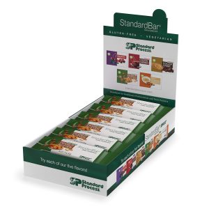 Standard Process StandardBar – Gluten-Free Protein Bar with Whole Food Formula of Calcium, Potassium, and More – Vegetarian – 18 Bar Pack – Peanut Butter