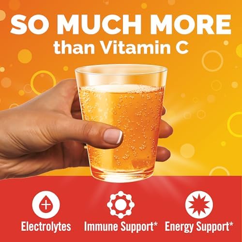 Emergen-C 1000mg Vitamin C Powder for Daily Immune Support Caffeine Free Vitamin C Supplements with Zinc and Manganese, B Vitamins and Electrolytes, Super Orange Flavor - 30 Count - Image 2