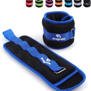 Ankle Weights for Women, Men and Kids – 1/2/3/4/6/8/10/12/15/20 LBS 1 Pair Strength Training Wrist/Leg/Arm Weight with Adjustable Strap for Jogging, Gymnastics, Aerobics, Physical Therapy
