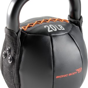 BIONIC BODY by Marcy Soft Kettlebell with Handle for Weightlifting, Conditioning, Strength and core Training