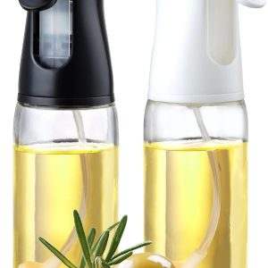 Bestdin Oil Sprayers, 2 Pack Olive Oil Sprayer, 250ml Olive Oil Spray Bottle for Air Fryer, Food-Grade Oil Mister Used for Kitchen, BBQ, Salad, Baking, Roasting