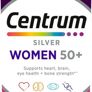 Centrum Silver Women’s Multivitamin for Women 50 Plus, Multivitamin/Multimineral Supplement with Vitamin D3, B Vitamins, Non-GMO Ingredients, Supports memory and cognition in older adults – 65 Ct