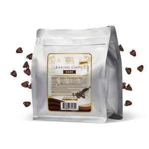 ChocZero Dark Chocolate Chips – Sugar Free, Low Carb, Keto Friendly, Gluten Free – 20 Ounce Bulk Bag for Baking Keto Diet Cookies and Dessert