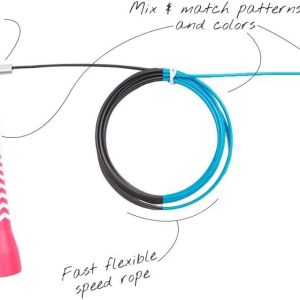 Custom Jump Rope, Customized Speed Rope, Adjustable Speed Rope for Men and Women, Indoor Fitness Training Speed Skipping Rope Perfect for Boxing Workout, Jump Rope for Double Unders