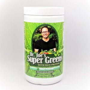 Dr. Joe’s Super Greens – Mint Flavor – Vegan, Green, Superfood Powder with Rice Protein