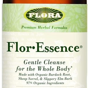 Flora Health Flor-Essence Liquid Tea Blend – Ancient 8-Herb Formula – Natural Full Body Cleanse & Detox – Organic Ingredients – Pure Vegan Formula – Burdock Root, Sorrel, Slippery Elm, Kelp – 500mL