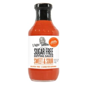 G Hughes Sugar Free, Sweet & Sour Sauce – Gluten Free Dipping Sauce, Great Tasting Healthy Sauce, Keto Friendly Sauce, 2 Carbs Per Serving – 17 Oz (1-Pack)
