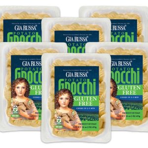 Gia Russa Gluten Free Gnocchi with Potato – Gluten Free Pasta, Potato Gnocchi, Traditional Italian Potato Gnocchi, Vegan Pasta, Kosher Friendly, Product of Italy, Italian Food – 16 Oz (6-Pack)