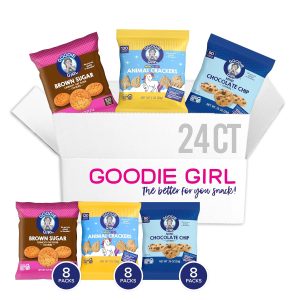 Goodie Girl Gluten Free Snack Pack Variety Pack, Magical Animal Crackers, Mini Chocolate Chip Cookies & Mini Brown Sugar Cookies | Gluten Free, Peanut Free (24 Individual Packs)