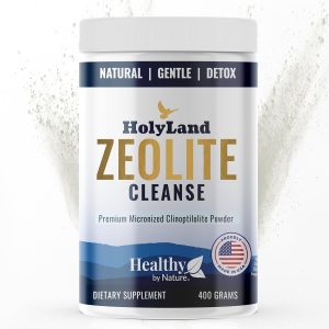 HolyLand Zeolite Cleanse – Zeolite Detox Powder (400 Gram Value Size) – Clinoptilolite Natural, Activated – Supports Energy, Mental Focus, pH Balance, Immune Defense, Optimal Gut Health