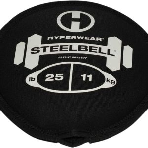Hyperwear SteelBell – Hyper Flex 4-Way Stretch Neoprene, Patented No-Leak Slam Ball Kettlebell Strength Training – Sustainably Sourced USA Steel Shot