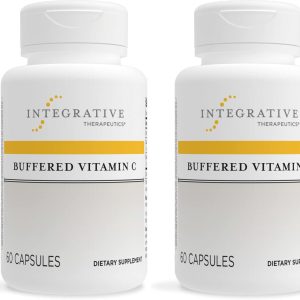 Integrative Therapeutics Buffered Vitamin C 1,000 mg – Antioxidant Support Supplement* – Immune Support Supplement with Magnesium and Calcium* – Gluten Free – 60 Vegan Capsules – 2 Pack