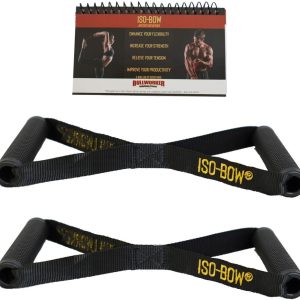 Iso-Bow Pair: Isometric Exercise Equipment; Portable Home Fitness Training Strap for Strength and Flexibility Gains, Traveling Stretching Tool for Yoga and Pilates (does not stretch)
