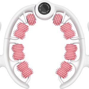 KESHWELL Muscle Massage Roller, Foam Roller for Deep Tissue Massage and Fitness Exercise.Golfer Tennis Elbow Relief Roller for Men&Women, Massage Roller Tool for Neck,Back,Leg, Arm,Thigh. White