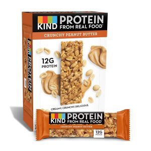 KIND Protein Bars, Crunchy Peanut Butter, Gluten Free, 12g Protein,1.76oz, 12 count