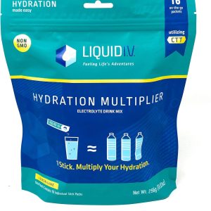 Liquid I.V.® Hydration Multiplier® – Lemon Lime – Hydration Powder Packets | Electrolyte Powder Drink Mix | Convenient Single-Serving Sticks | Non-GMO | 16 Servings (Pack of 1)