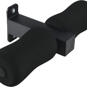 LoGest Wall Mounted Nordic Hamstring Curl Machine – Compact Fitness Training Equipment – Steel & Foam Padded Ankle Bar Versatile Workout Tool for Nordic Curls Spanish Squats Sit-Ups Core Twists & More