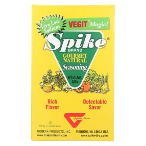 Modern Products Spike Gourmet Natural Seasoning – Vegit – Box – 8 oz – Very Low Sodim – Gluten Free
