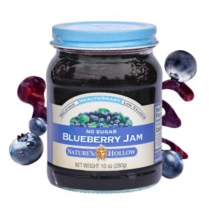 Nature’s Hollow Blueberry Jam: Sugar Free Jam and Preserves, Low Cal, Non GMO, Keto Jam, Vegan, Gluten Free, and Diabetic Friendly – Sugar Free Jelly – 10oz