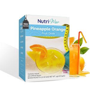NutriWise – High Protein 15g | Instant Fruit Drink | Pineapple Orange | 7/Box | Weight Loss, KETO Diet Friendly, Hunger Control | Gluten Free, Low Calorie, Low Carb, Low Sugar