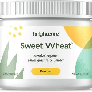 Nutrition Sweet Wheat Wheatgrass Juice Powder, Easy-to-Mix Athletic Greens Powder for Digestive Health and Immune Boost, All-Natural Super Greens, 90 Grams