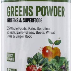 Nutrition Works Greens Powder Greens & Superfoods – Berry Flavor – 9.88 Oz (20 Servings)