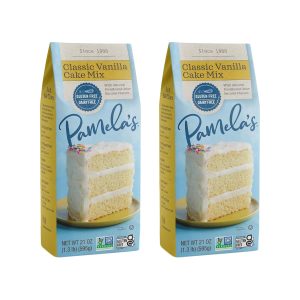 Pamela’s Products Gluten Free Cake Mix Vanilla — 21 oz – 2 pc