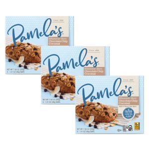 Pamela’s Products Gluten Free Whenever Bars (Oat Choc Chip Coconut, Pack of 3)