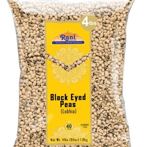 Rani Black Eyed Peas, Dried Cowpeas (Lobhia) 64oz (4lbs) 1.81kg Bulk ~ All Natural | Vegan | Kosher | Gluten Friendly | Product of USA