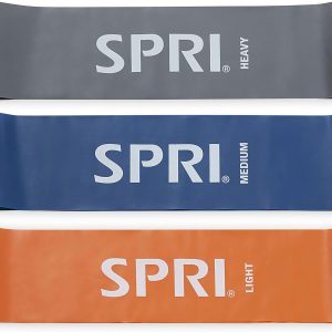 ‘SPRI Loop Bands 3-Pack – Resistance Band Kit Set, 3 Levels of Resistance – Exercise Bands for Strength Training, Flexibility, & Body Workout – Versatile Fitness Tool – Light, Medium, Heavy