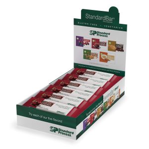 Standard Process StandardBar – Gluten-Free Protein Bar with Whole Food Formula of Calcium, Potassium, and More – Vegetarian – 18 Bar Pack – Cocoa Cherry