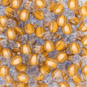 Sugar Free Butterscotch Buttons by Cambie,1 lbs of Butterscotch Flavored Sugar Free Hard Candy, Individually Wrapped Bon Bons, Deliciously Sweet Keto Friendly Candy, 1 lb