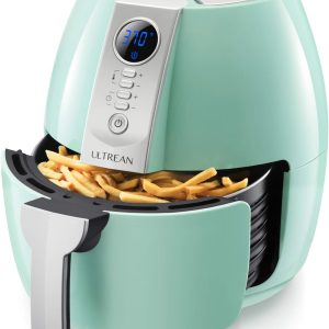 Ultrean Air Fryer, 4.2 Quart Electric Hot Airfryer Oven Oilless Cooker for Quick Easy Meals, Nonstick Frying Pot, UL Certified,1500w, Blue