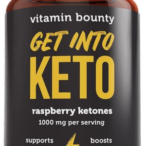 Vitamin Bounty Get Into Keto Pills – Premium Raspberry Ketones, Promotes Ketosis for Women and Men, Supports Keto Diet, Green Tea, Boosts Energy, Non-GMO – 60 Capsules