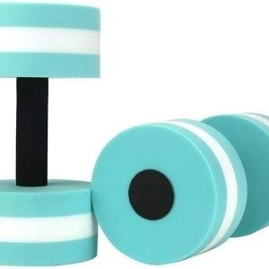 Water Dumbbells, Aquatic Exercise Dumbell, Set of 2 Aerobic Water Exercise Foam Dumbbells Pool Resistance for Men Women Weight Loss Water Sports Fitness Tool