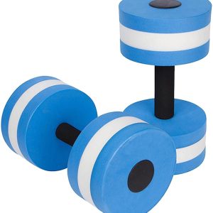 Water Dumbbells, Set of 2 Aquatic Exercise Dumbell, Water Aerobic Exercise Foam Dumbbells Pool Resistance for Men Women Weight Loss Water Sports Fitness Tool (Sky Blue)