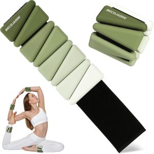 Wrist Weights for Women At Home Ankle Weights Set of 2 (1 lb/2 lbs Each) Adjustable Weighted Wristbands Arm Leg Weights for Women Men Suitable for Walking Swimming Running Pilates Yoga Gym
