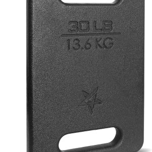 Yes4All Cast Iron Ruck Weight, Weighted Plate for Rucking, Swings, Squat, Strength Training – Multiple Weights: 10LB to 45LB