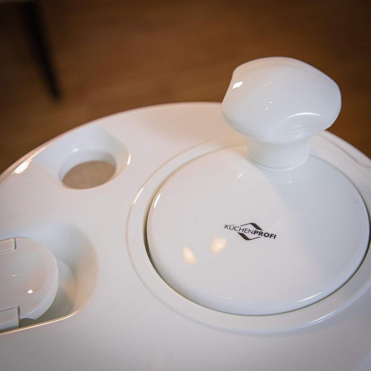 Küchenprofi 20cm Mini White Salad Spinner KP13101800 - Image 6