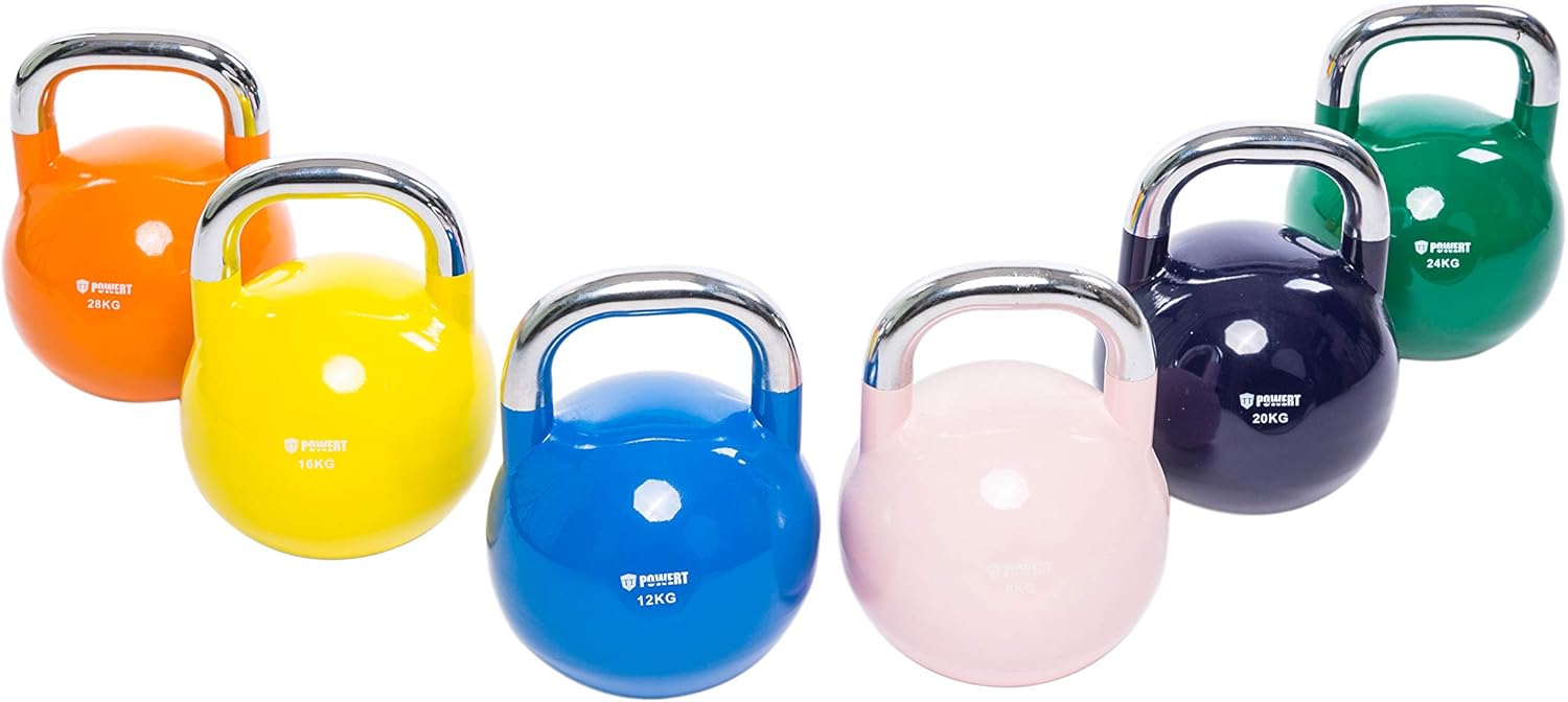 Competition Kettlebell|Premium Quality Coated Steel|Ergonomic Design|Great for Weight Lifting Workout & Core Strength Training& Muscle Building|Color Coded|Single - Image 3