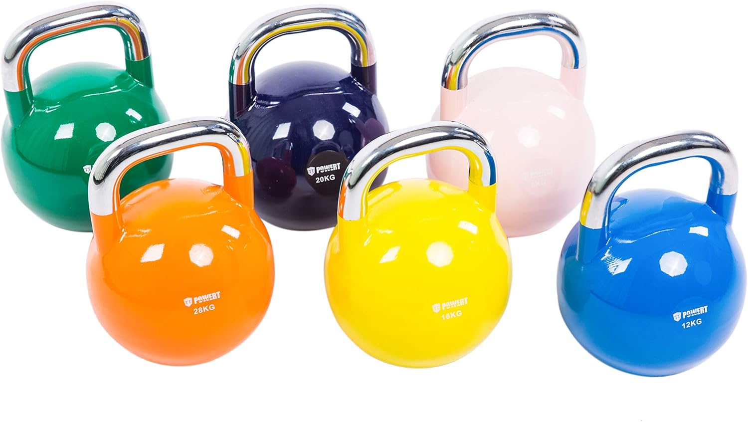Competition Kettlebell|Premium Quality Coated Steel|Ergonomic Design|Great for Weight Lifting Workout & Core Strength Training& Muscle Building|Color Coded|Single - Image 4
