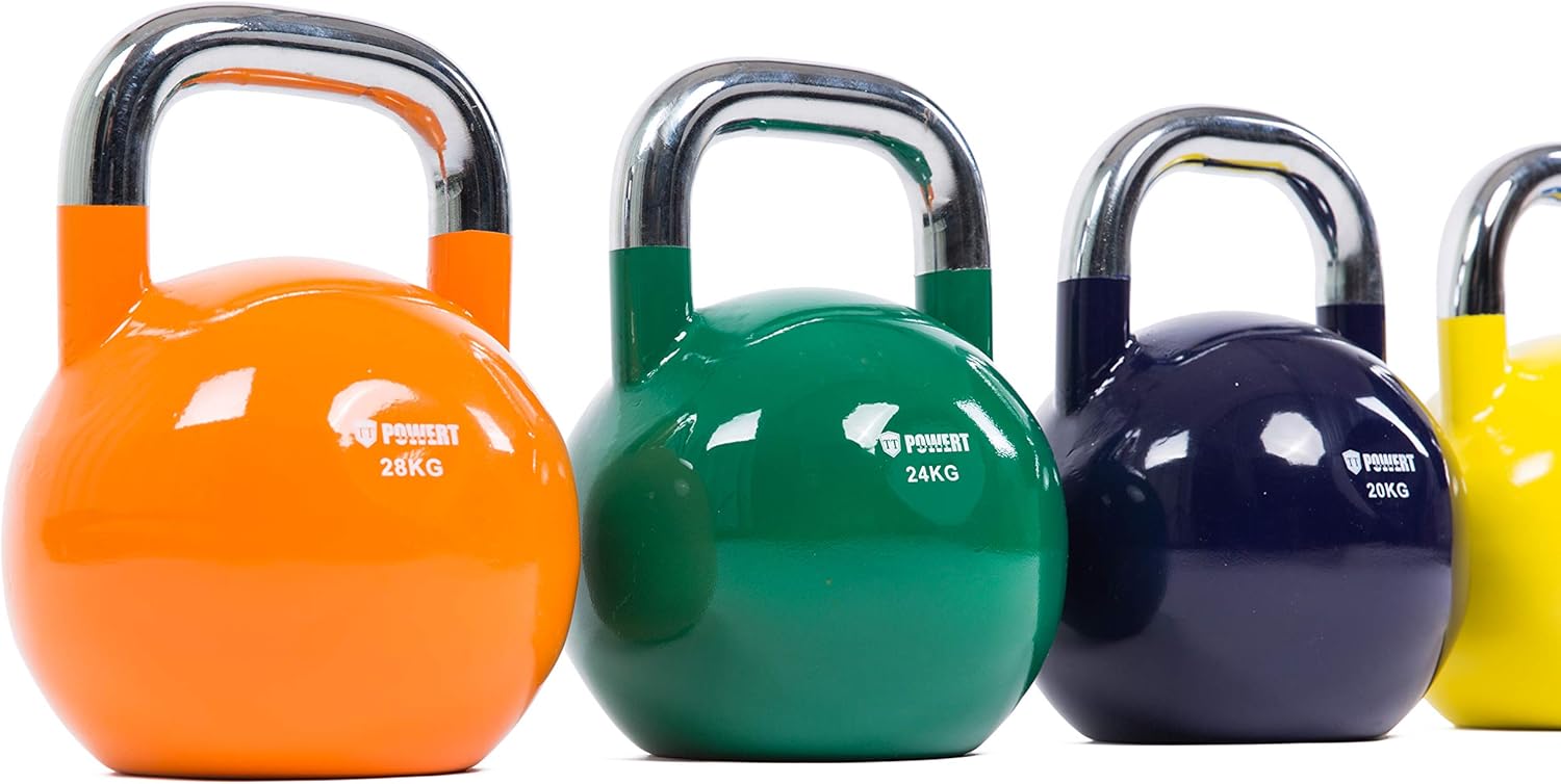 Competition Kettlebell|Premium Quality Coated Steel|Ergonomic Design|Great for Weight Lifting Workout & Core Strength Training& Muscle Building|Color Coded|Single - Image 5