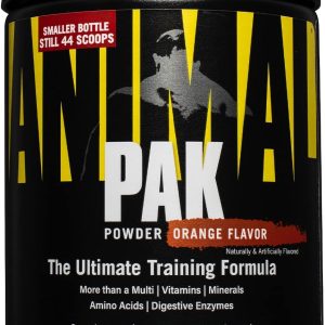 Animal Pak – Convenient All-in-One Vitamin & Supplement Powder – Zinc, Vitamins C, B, D, Amino Acids and More – Sports Nutrition Performance Multivitamin for Women & Men – 44 Scoops, Orange Crushed