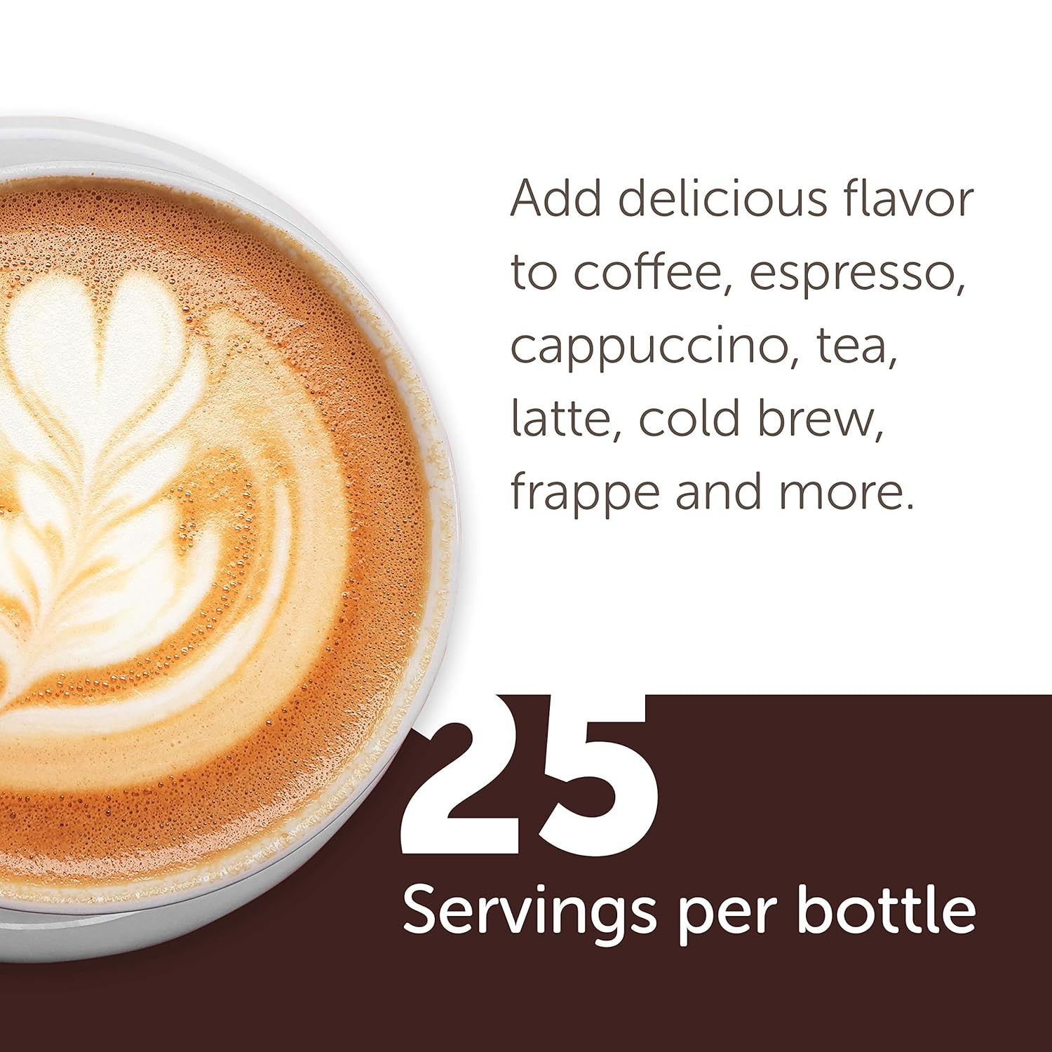Jordan’s Skinny Syrups Mocha, Sugar Free Coffee Flavoring Syrup, 25.4 Ounce Bottle - Image 3