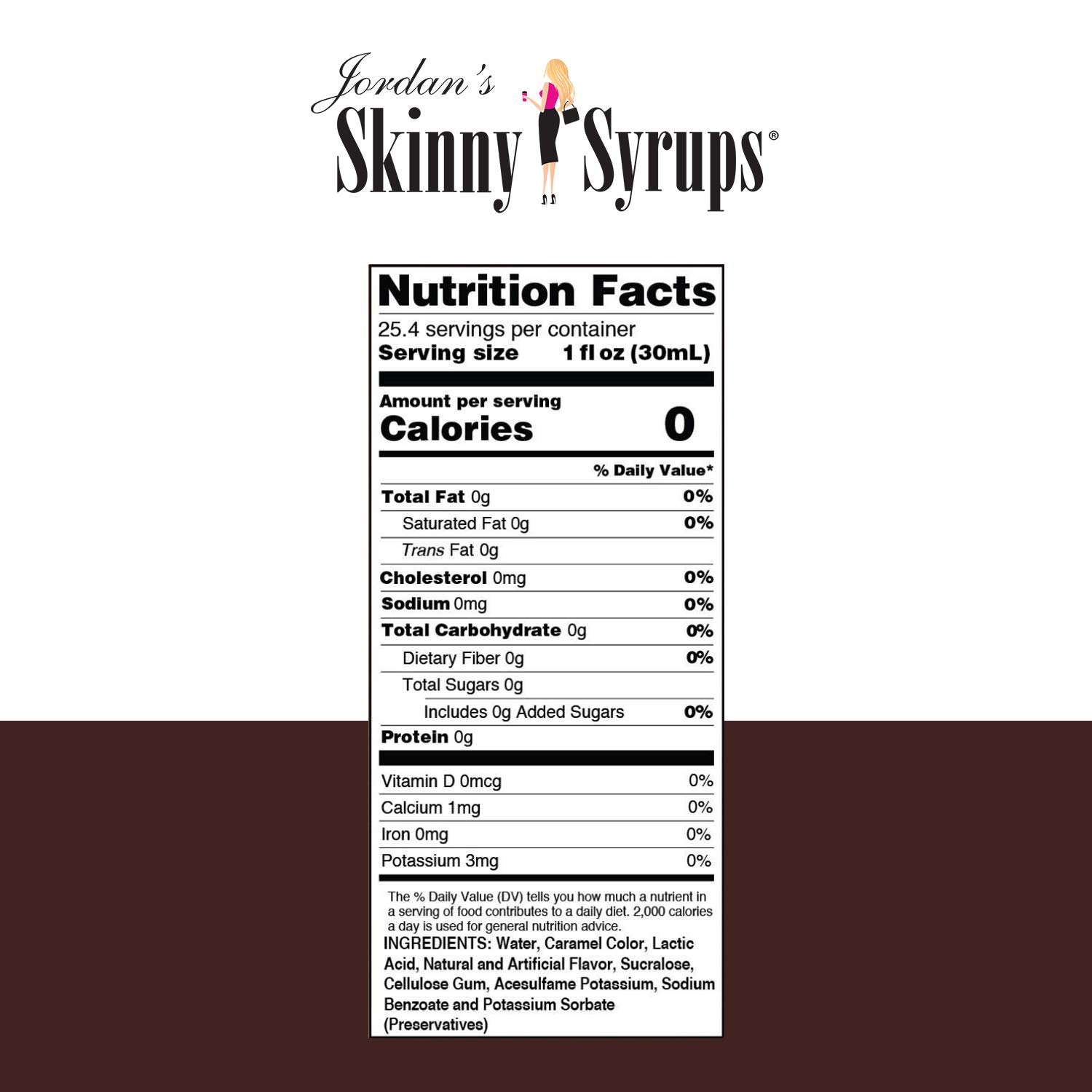 Jordan’s Skinny Syrups Mocha, Sugar Free Coffee Flavoring Syrup, 25.4 Ounce Bottle - Image 5